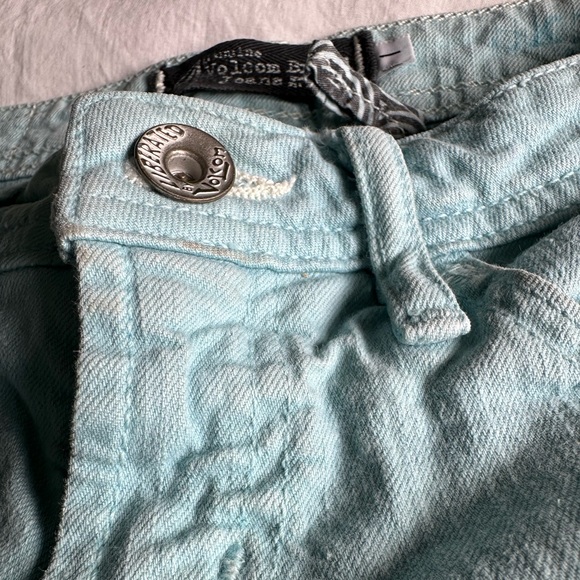 Volcom Teal Blue skinny jean Junior 1 - Picture 6 of 6